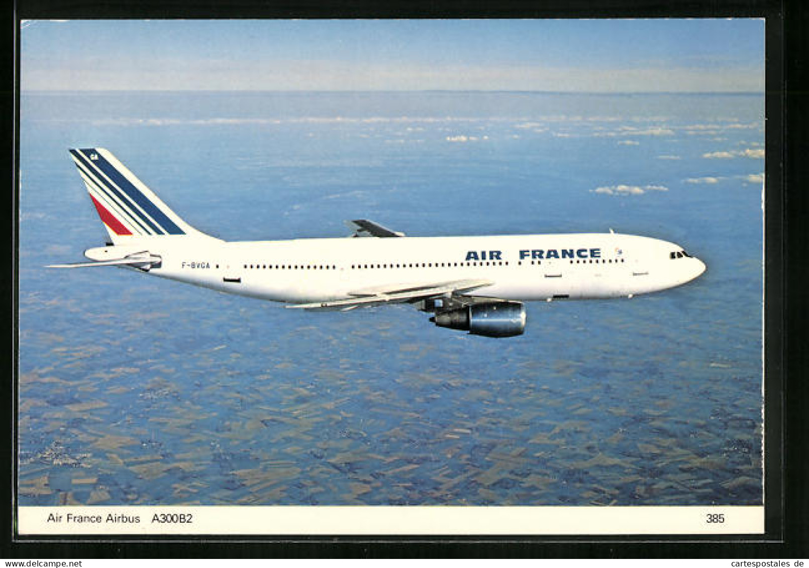 AK Flugzeug Airbus A300B2 Der Air France Im Flug  - 1946-....: Ere Moderne