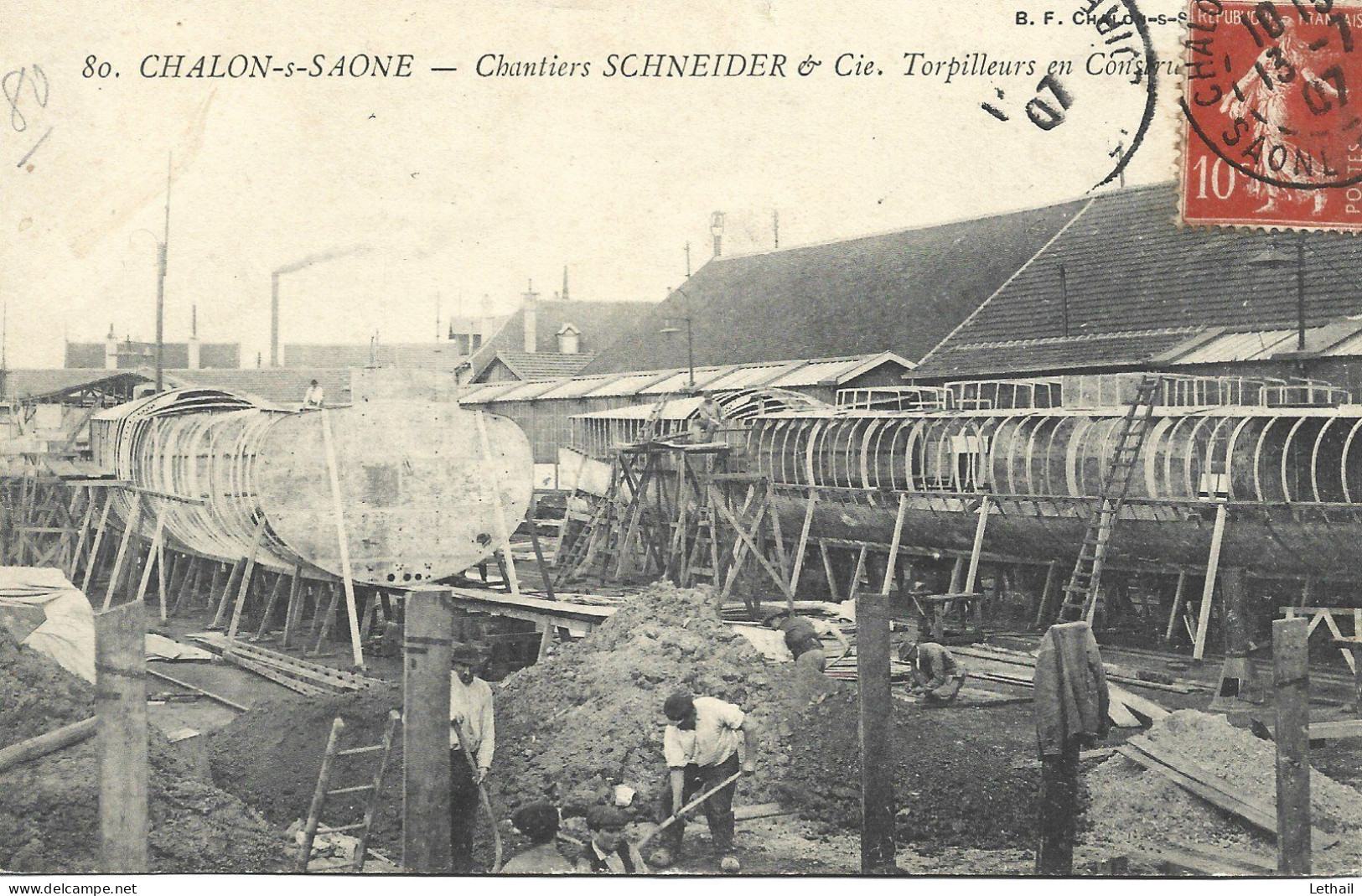 Ref ( 19188  )   Chalon Sur Saone - Chantiers Chneider - Chalon Sur Saone