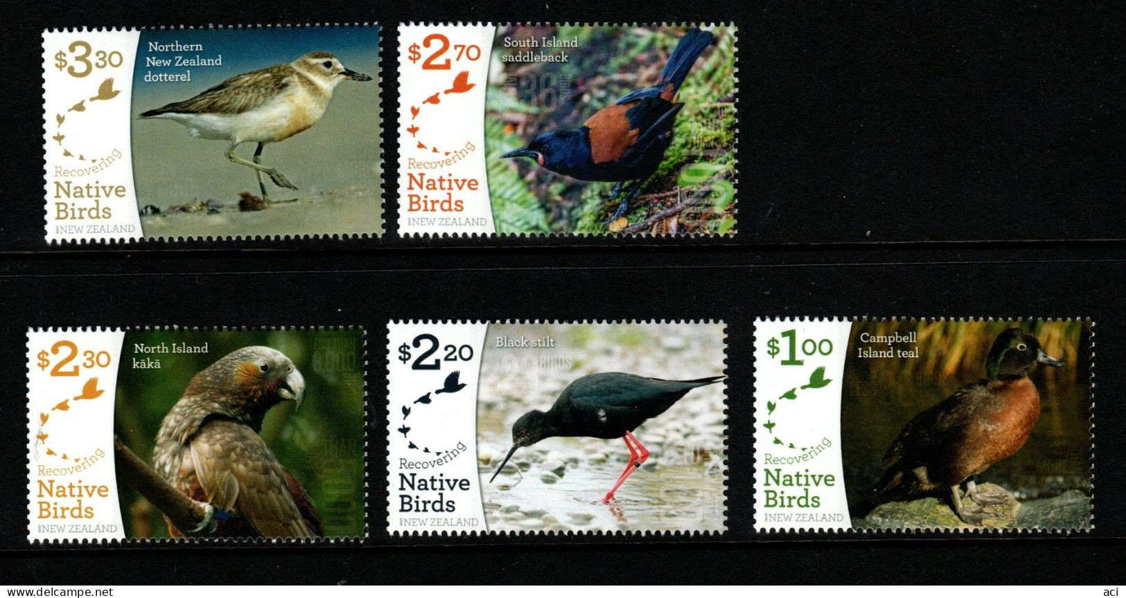 New Zealand  2017 Native Birds, Mint Never Hinged - Unused Stamps