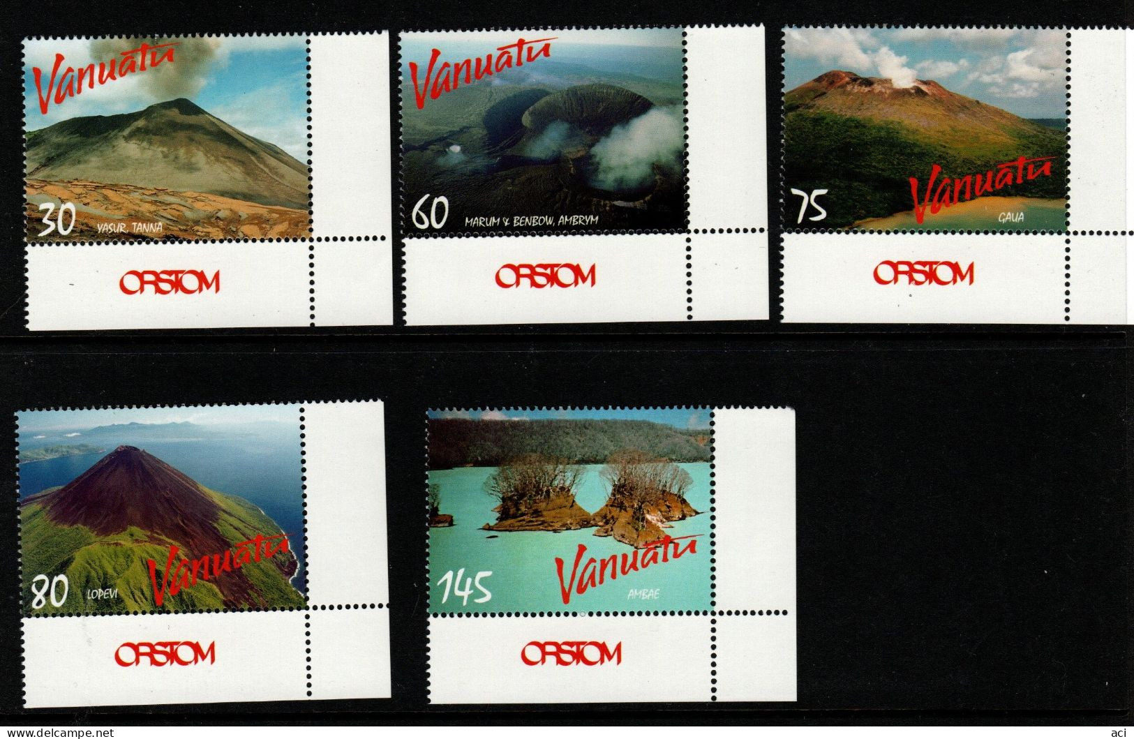 Vanuatu SG 784-88 1988 Active Volcanoes,mint Never Hinged - Vanuatu (1980-...)