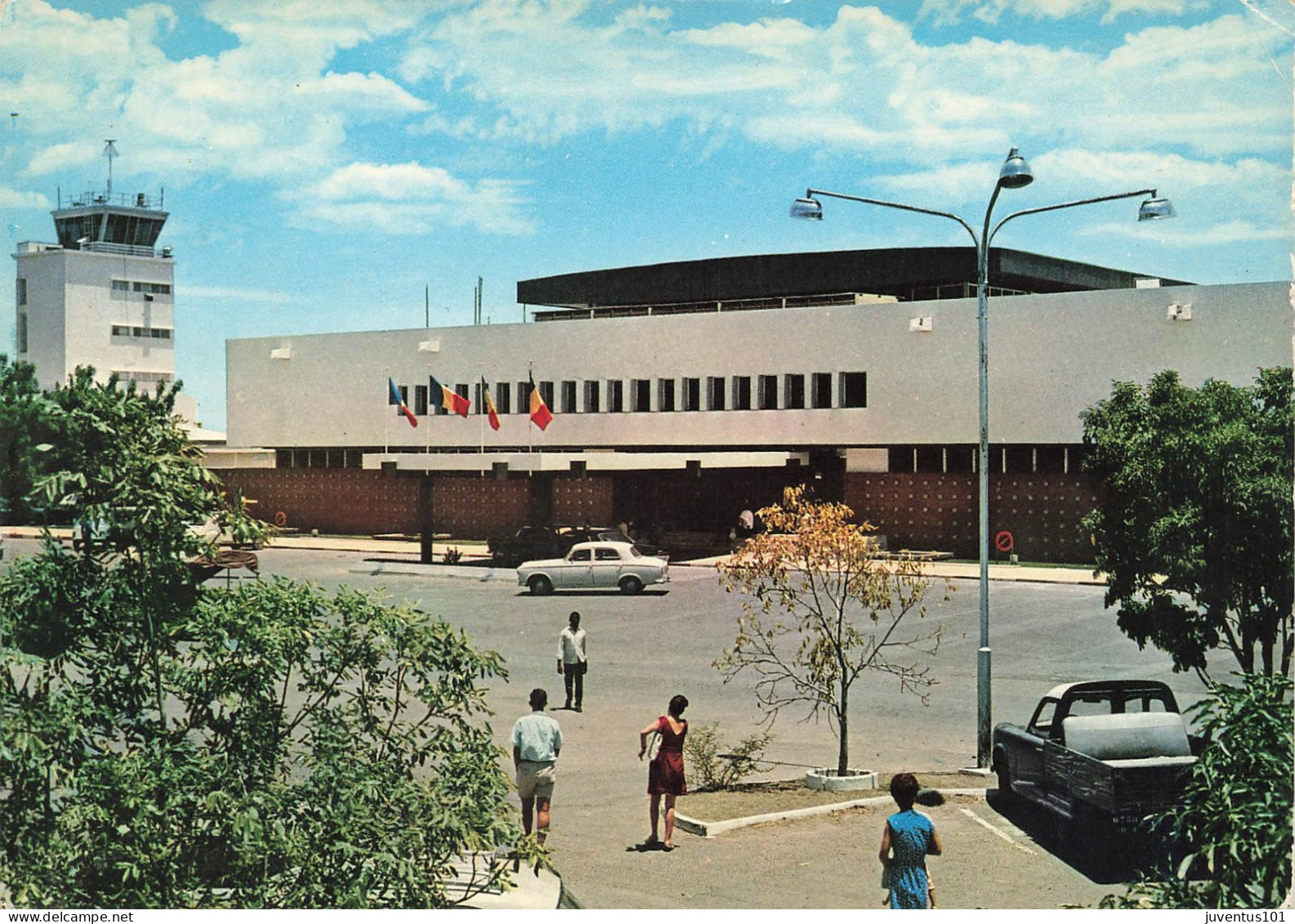 CPSM Tchad-Fort Lamy-L'aéroport-Beau Timbre     L2794 - Tschad