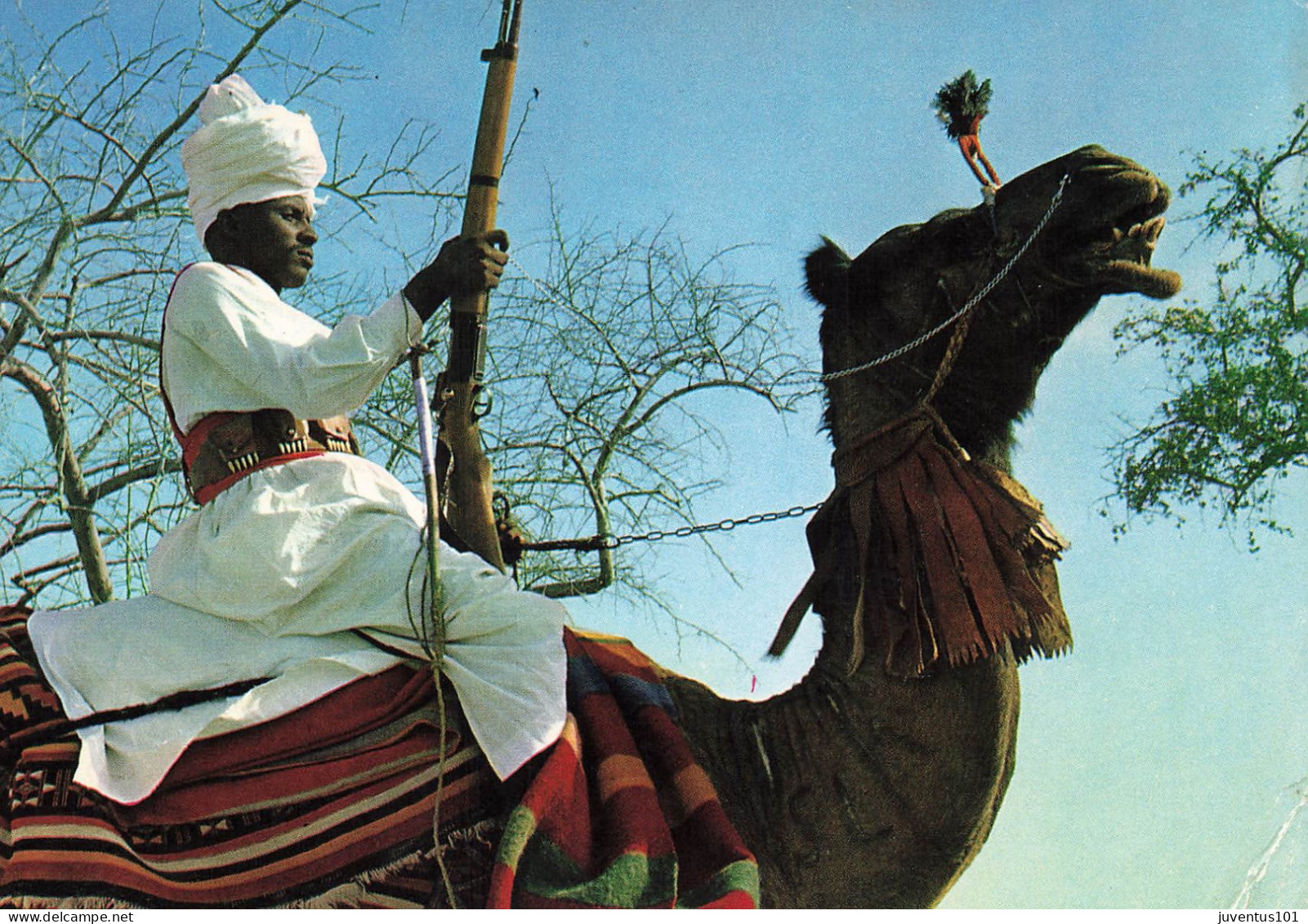 CPSM Tchad-Parade Militaire-Beau Timbre     L2794 - Tchad