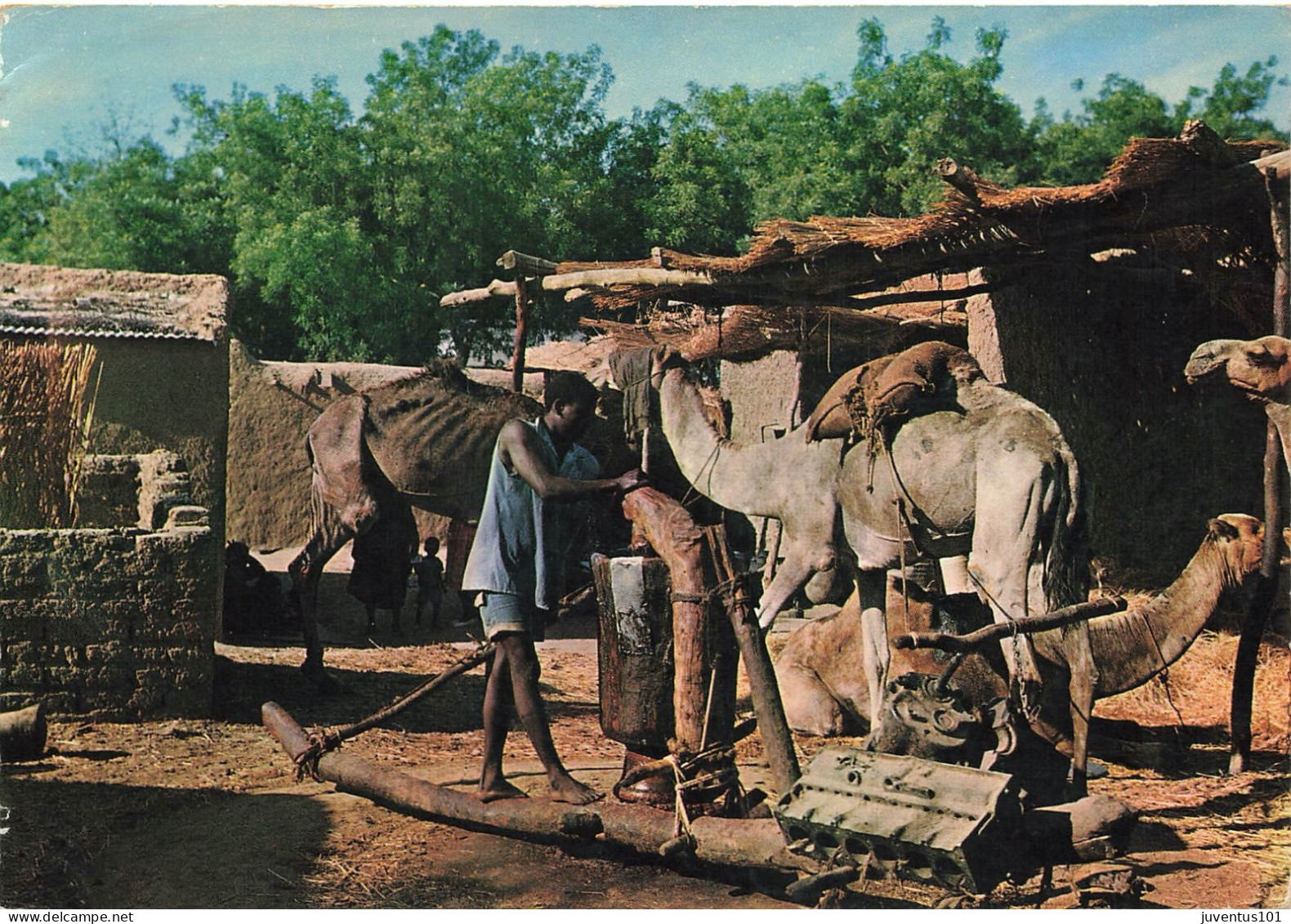 CPSM Tchad-Fort Lamy-Moulin à Huile-Beau Timbre     L2794 - Tschad