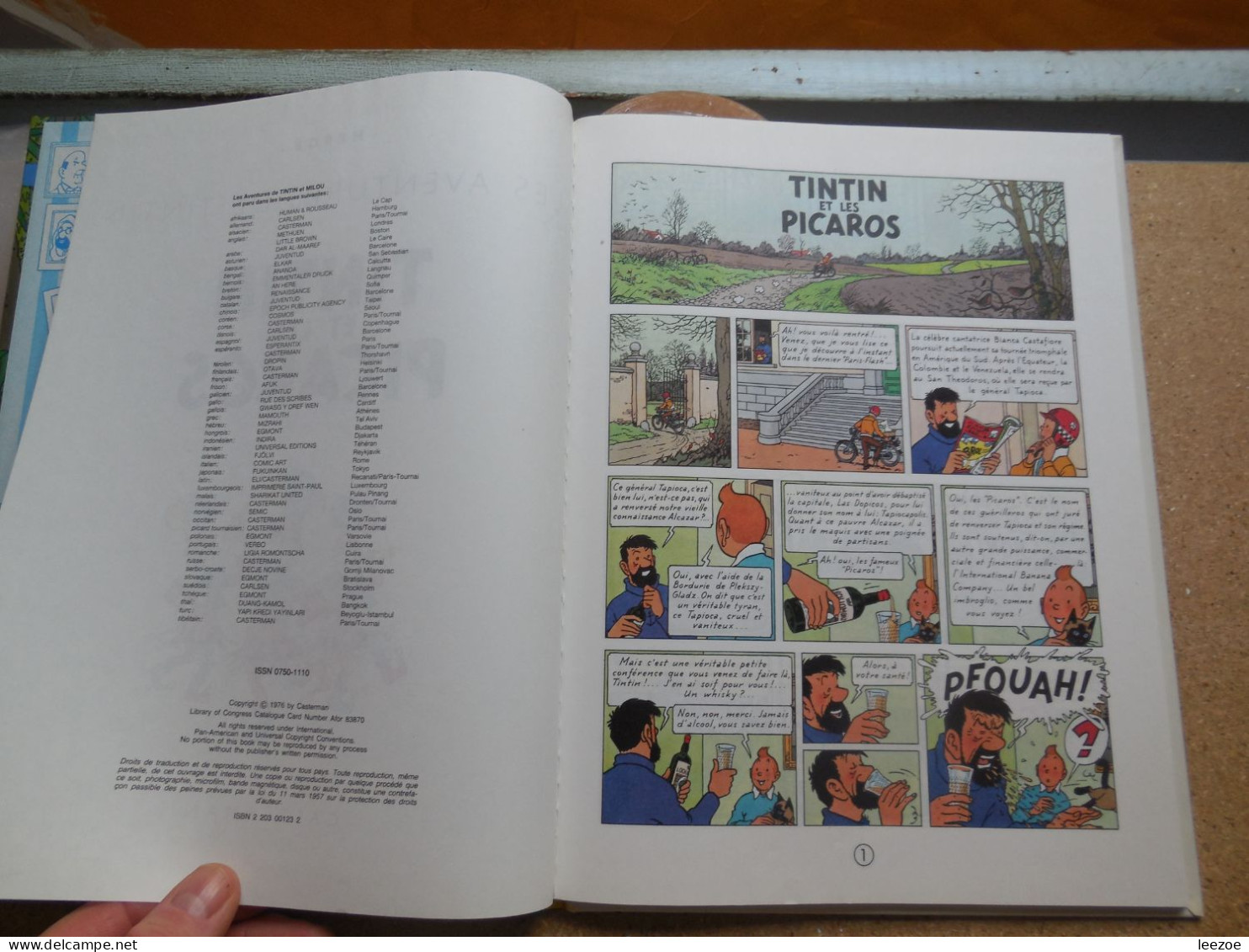 BD Tintin 23C8BIS Tintin Et Les Picaros,  Dépot Légal: 1ᵉʳ Trimestre 1976. D. 1976/0053/12.........N5 - Tintin