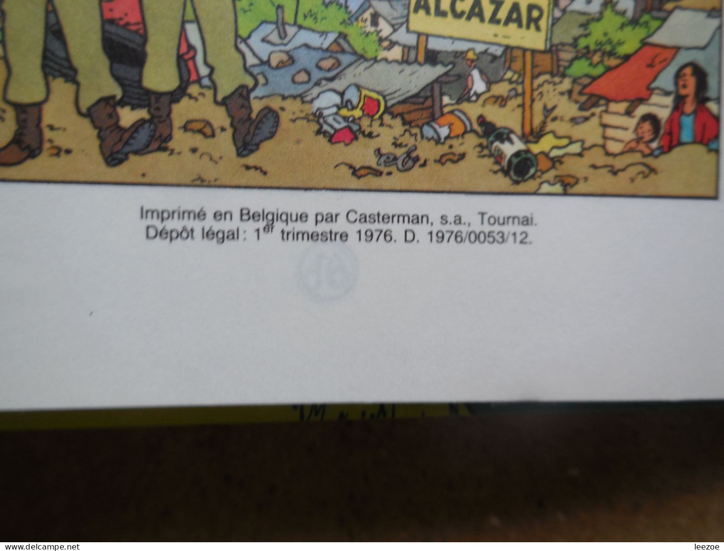 BD Tintin 23C8BIS Tintin Et Les Picaros,  Dépot Légal: 1ᵉʳ Trimestre 1976. D. 1976/0053/12.........N5 - Tintin