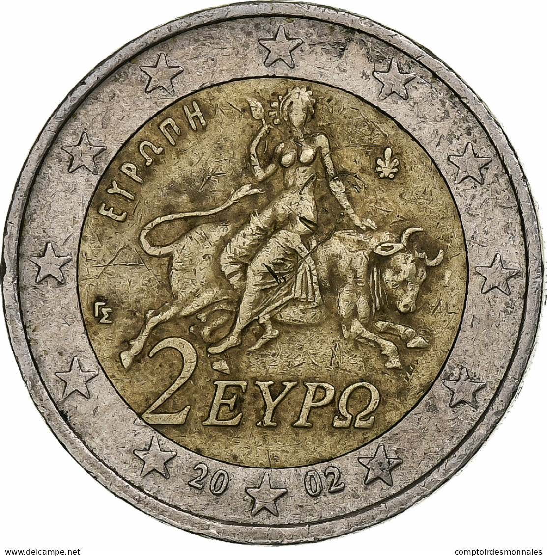 Grèce, 2 Euro, 2002, Athènes, TTB, Bimétallique, KM:188 - Griekenland