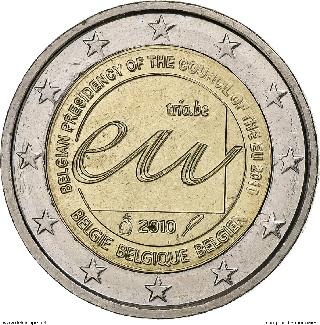 Belgique, Albert II, 2 Euro, 2010, SUP, Bimétallique, KM:289 - Belgio