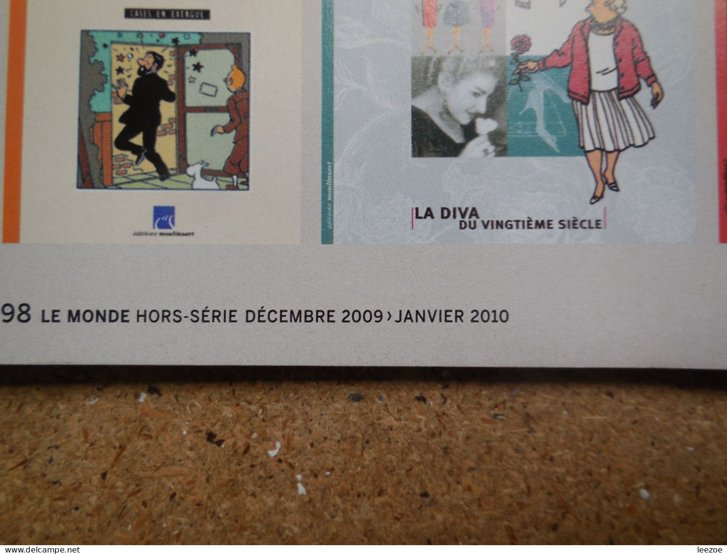 Tintin - Divers 2009. Tintin - le retour, Hergé  chez Le Monde (Hors Série) - 2009 avec carte de voeux Bonne Année...N5