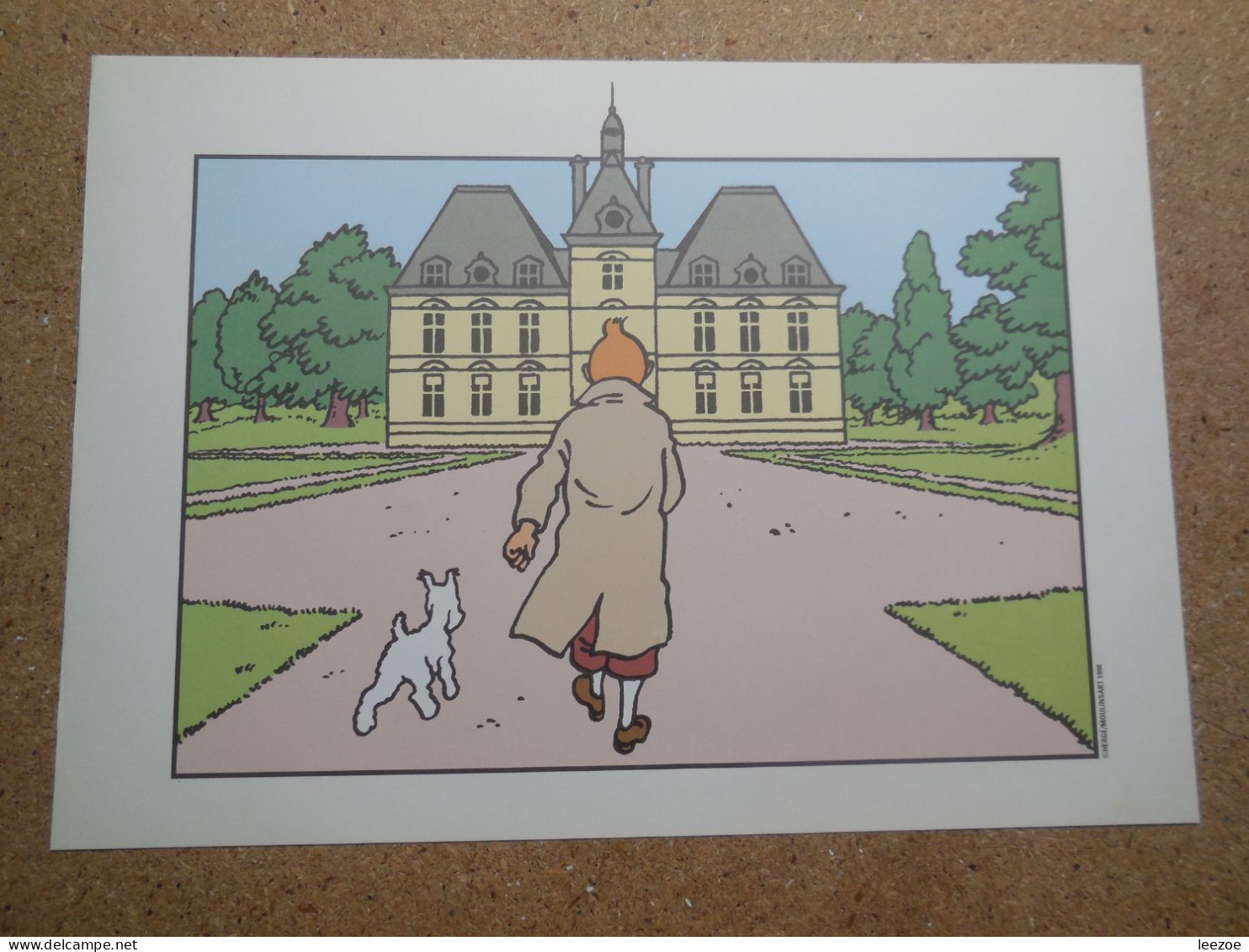 EX-LIBRIS TINTIN ©Hergé/Moulinsart 1998, Tintin Et Milou Au Château + étiquettes Scolaire Neuf...N5 - Tintin