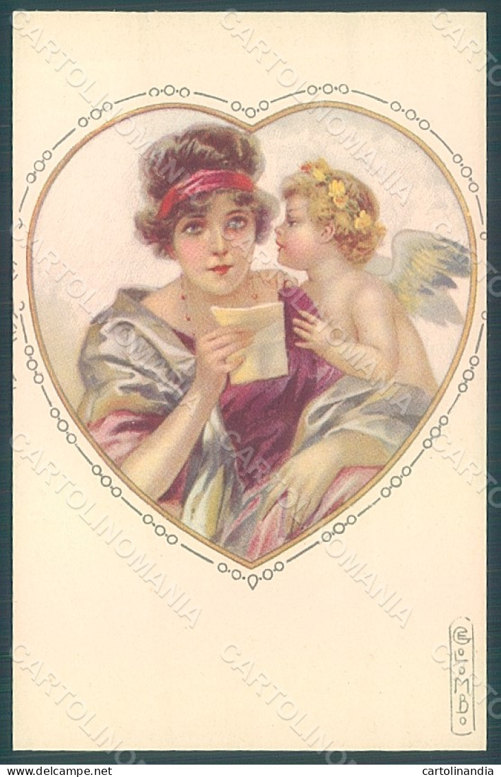 Artist Signed Colombo E. Lady Cupid Eros Serie 970-4 Postcard HR2618 - Other & Unclassified