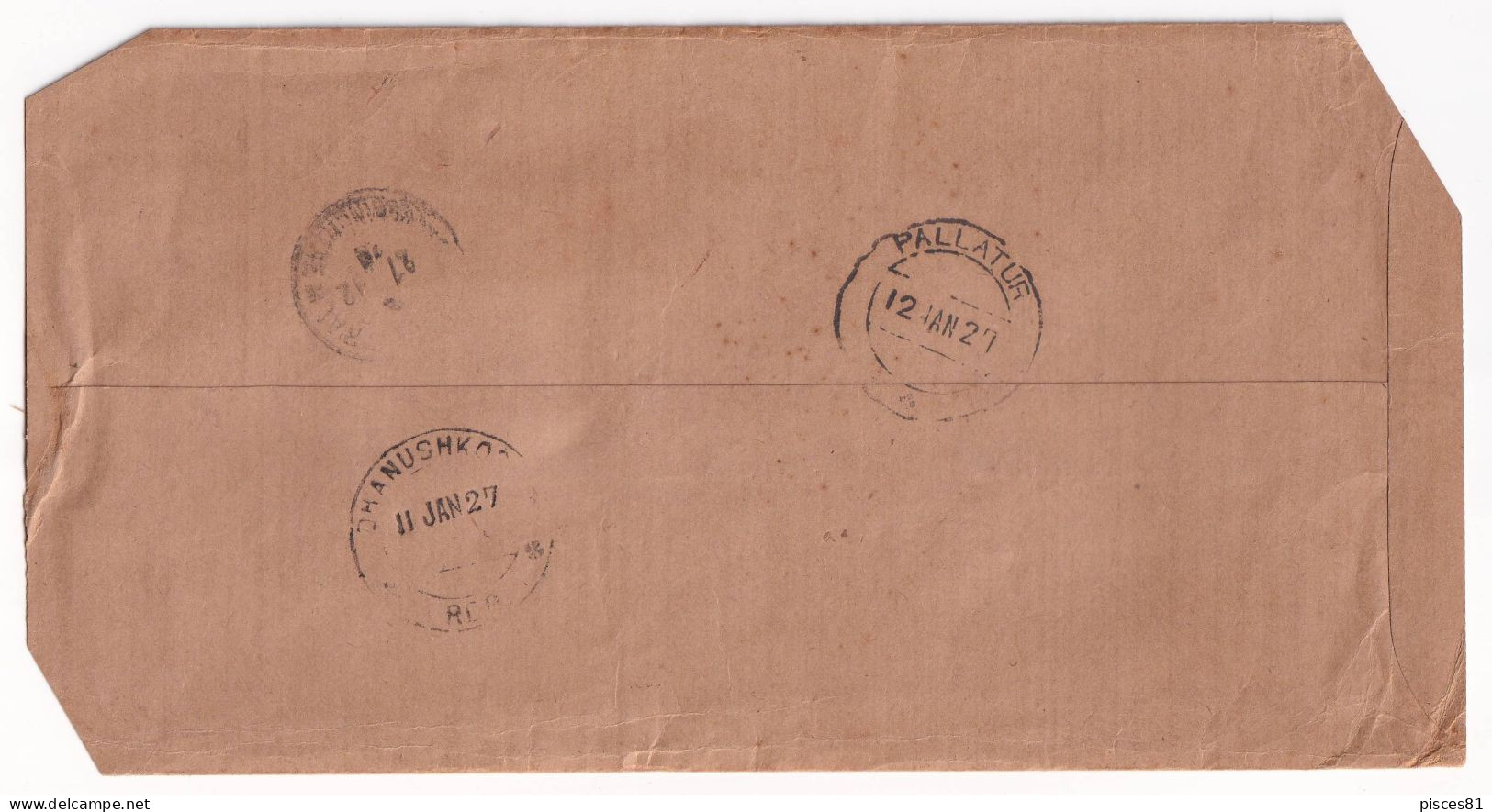 1926 Cover Of Chettyar From LAITHIEU To RAMNAD, INDIA - Lettres & Documents