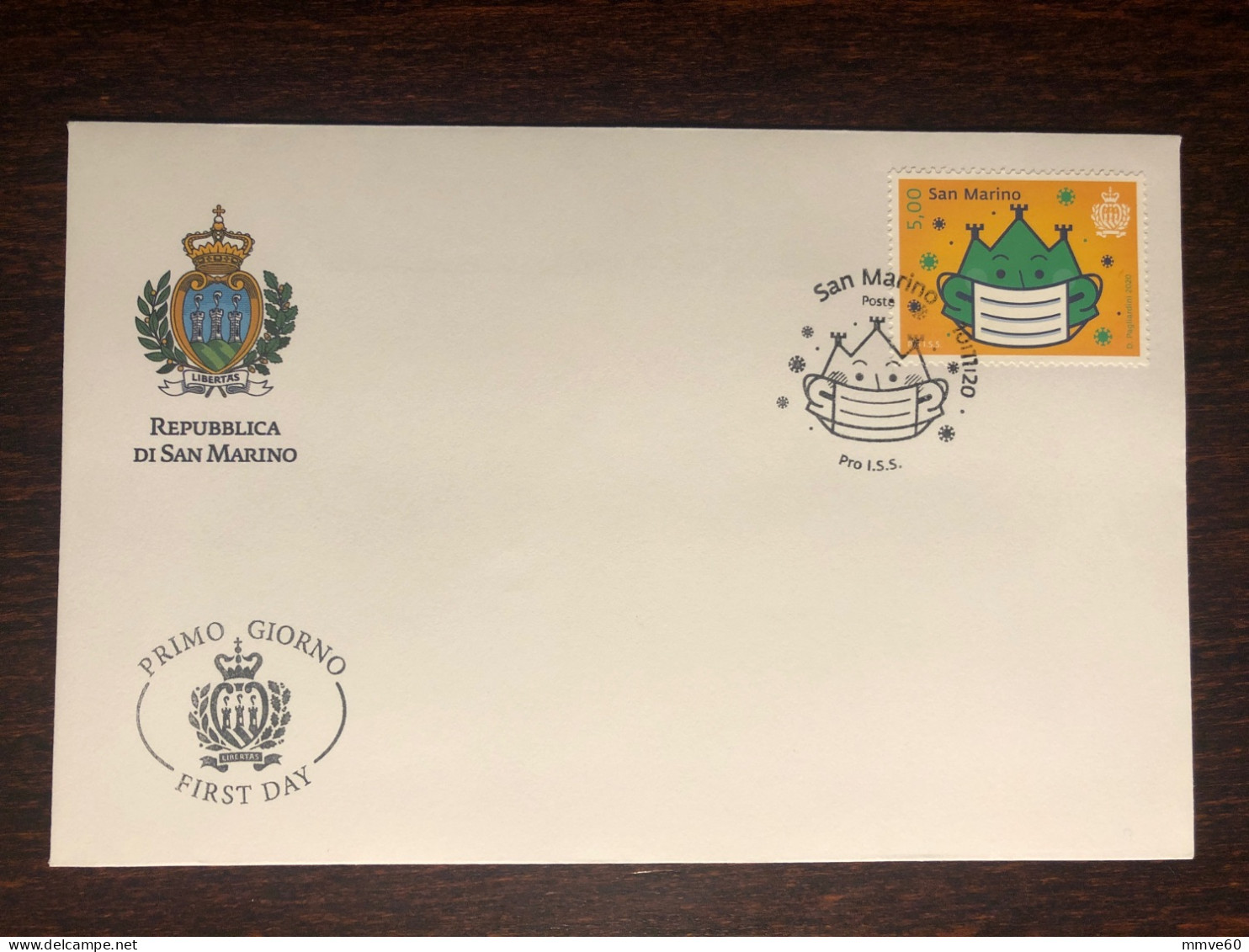 SAN MARINO FDC COVER 2020 YEAR COVID HEALTH MEDICINE STAMPS - FDC