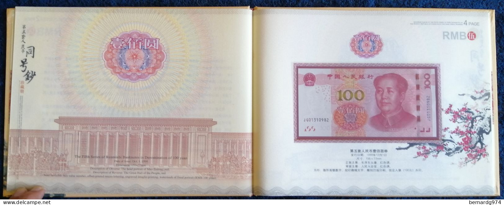 Chine : coffret à tirage limité présentant six billets de banque