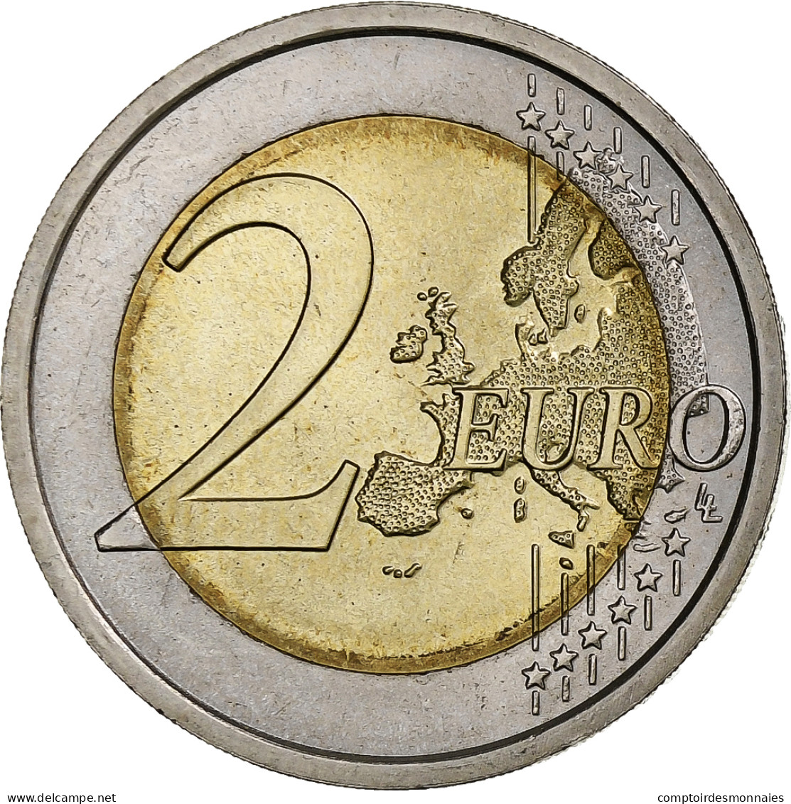 Italie, 2 Euro, Diritti Umani, 2008, SUP, Bimétallique, KM:301 - Italien