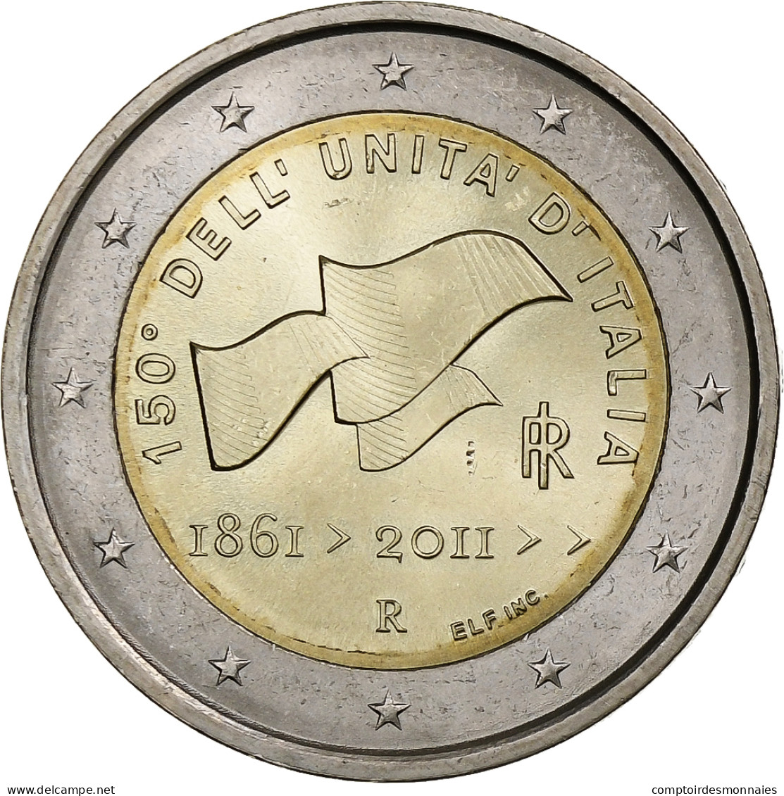 Italie, 2 Euro, 2011, Rome, SUP, Bimétallique, KM:338 - Italie