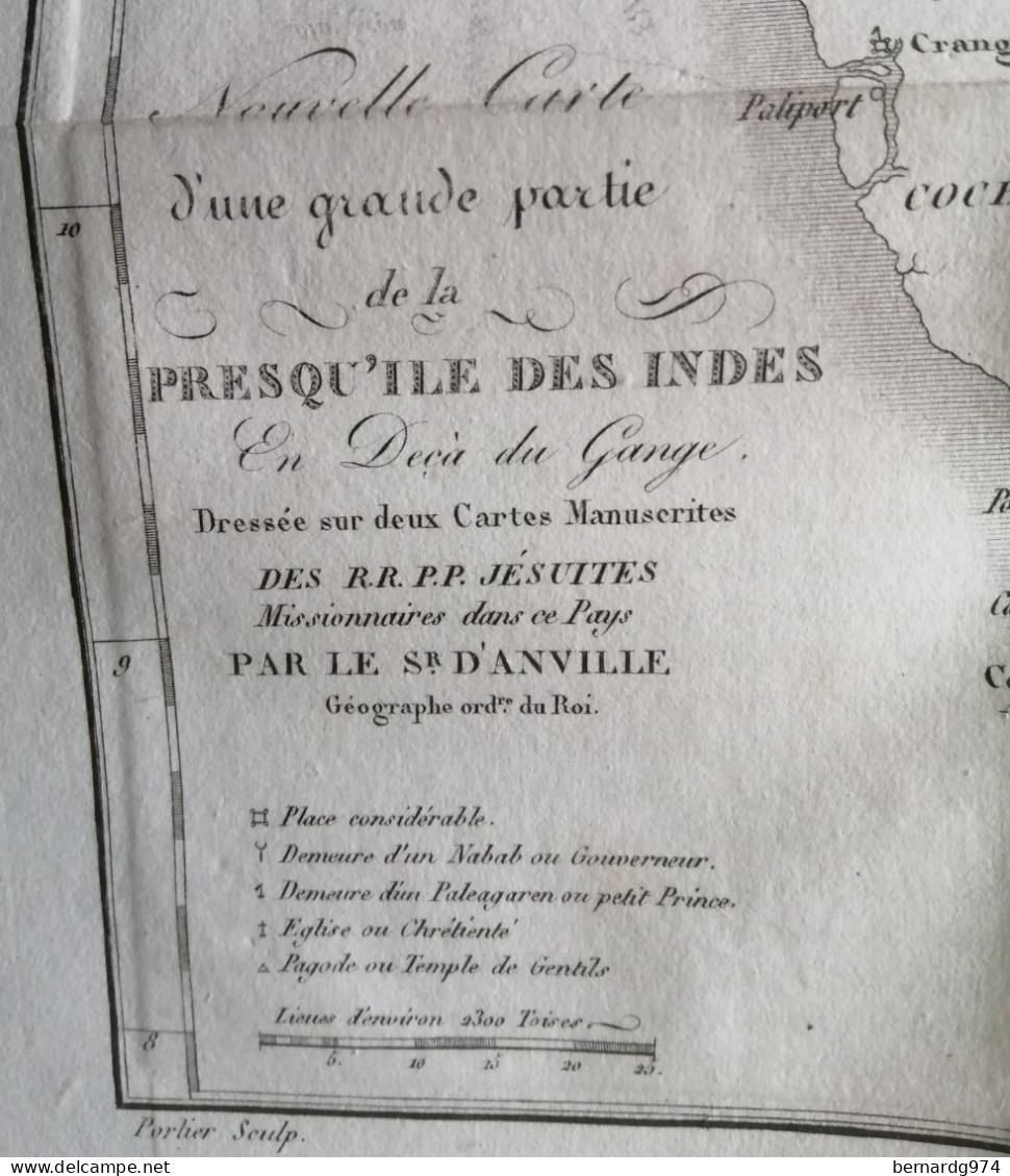 Inde India : Two Antiques Maps (1819) - Geographical Maps