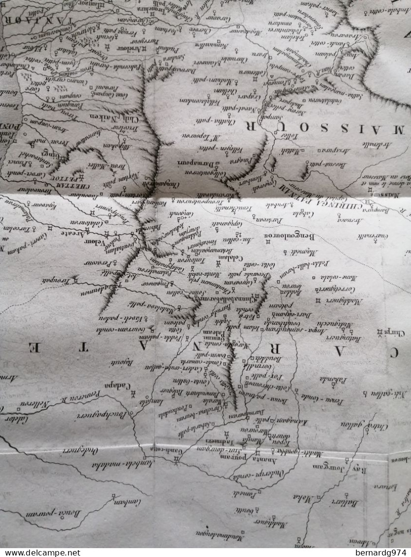 Inde India : Two Antiques Maps (1819) - Geographical Maps