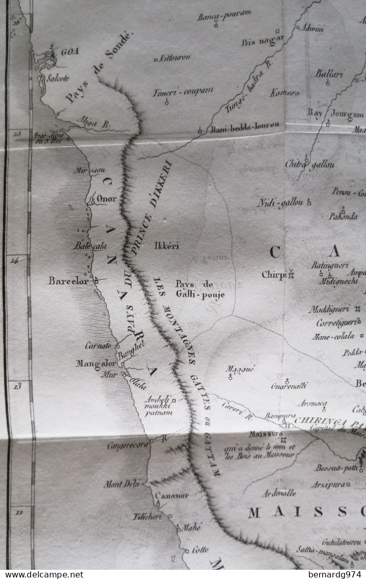 Inde India : two antiques maps (1819)