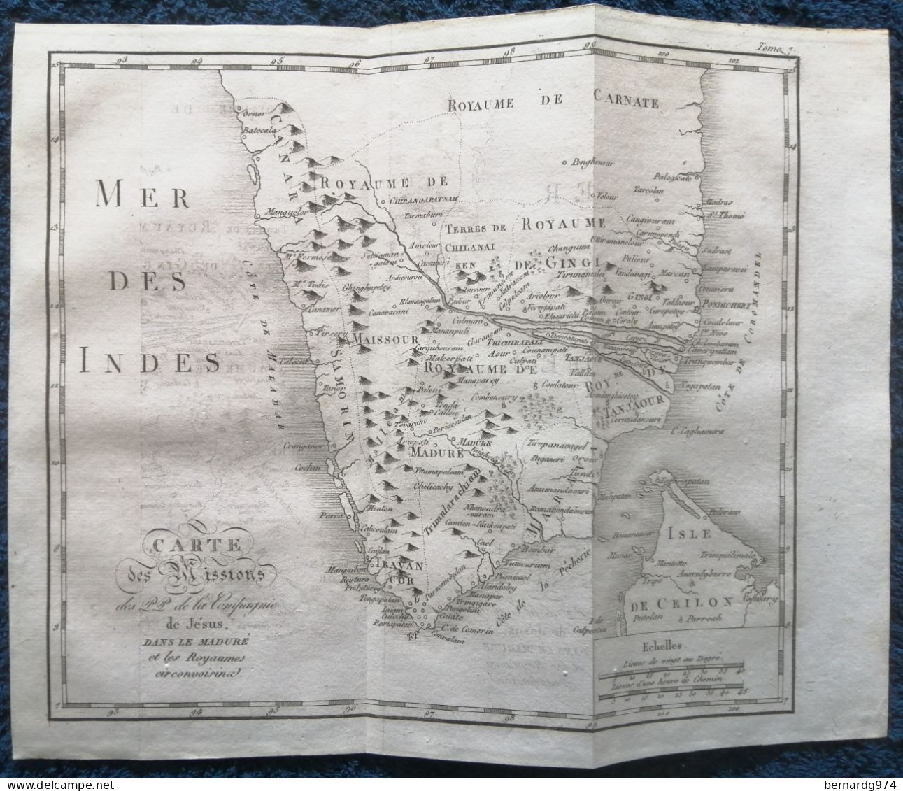 Inde India : two antiques maps (1819)