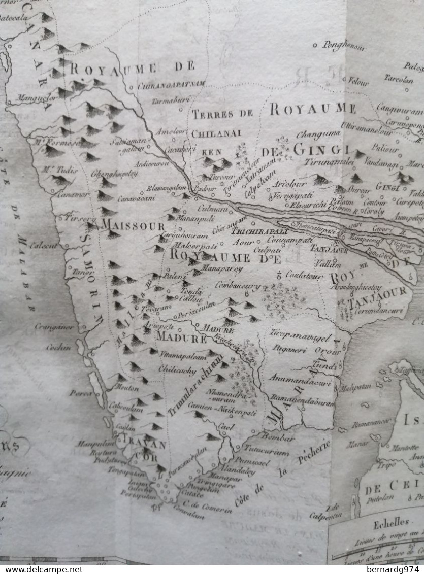 Inde India : two antiques maps (1819)