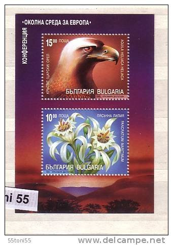 1995  Fauna Birds Nature- EUROPA (Eagle/Royal)   S/S-MNH   BULGARIA / Bulgarie - Nuovi