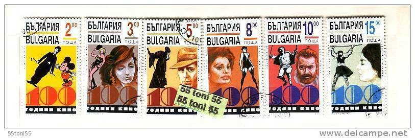 1995 100 Years Cinema 6 V.- Used/oblitere (O)  BULGARIA / Bulgarie - Gebruikt