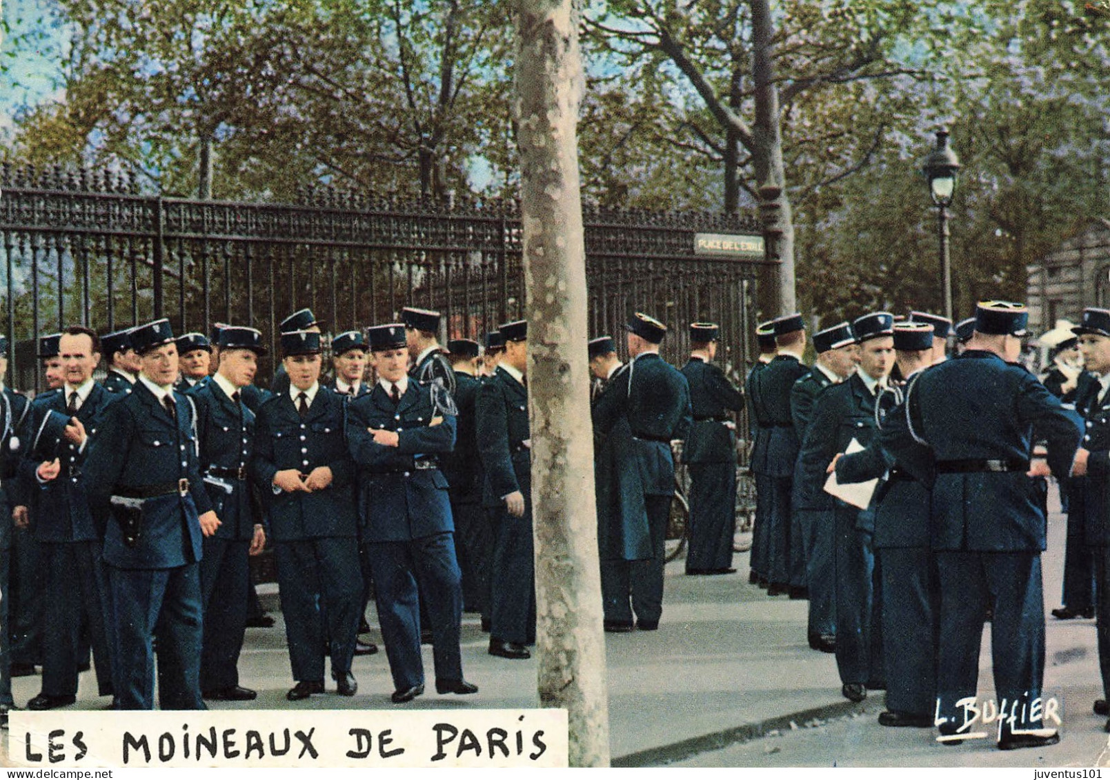 CPSM Les Moineaux De Paris-Louis Buffier-Timbre     L2797 - Sonstige & Ohne Zuordnung