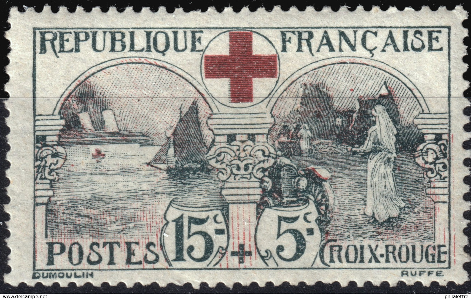 FRANCE - 1918 Yv.156 15c+5c Infirmière / Croix-Rouge - Neuf * - Neufs