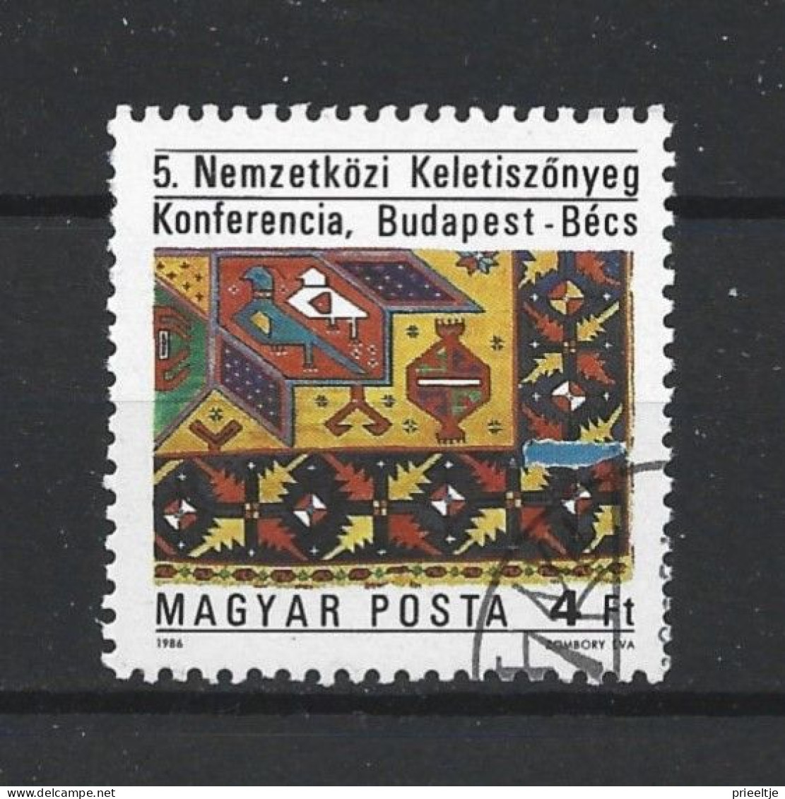 Hungary 1986  5th Oriental Carpet Int. Conf. Y.T. 3052 (0) - Usado