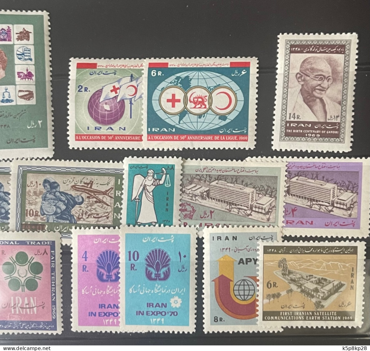 1967-68, 10 Full Sets, All MNH, VF - Iran