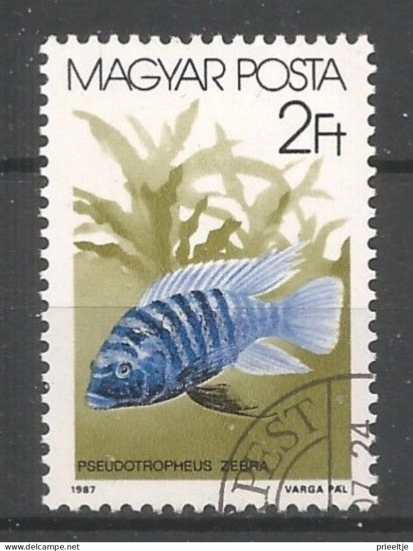 Hungary 1987 Fish Y.T. 3088 (0) - Oblitérés