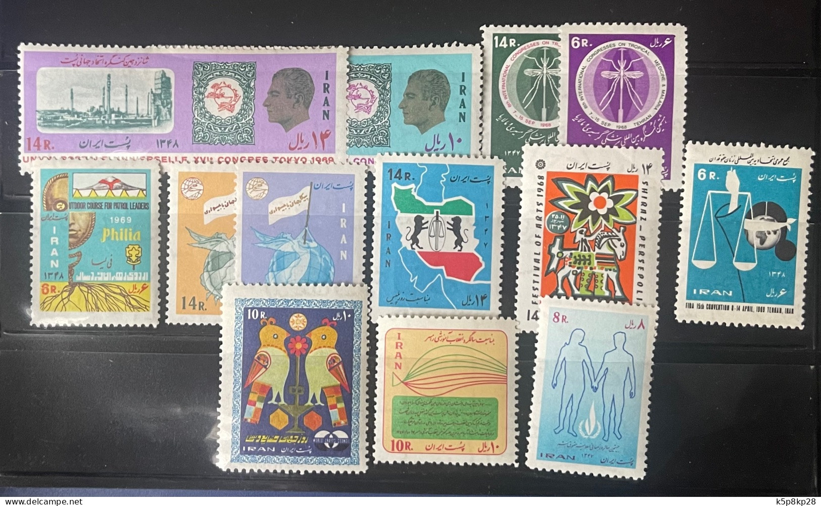 1969,  10 Full Sets, All MNH, VF - Irán