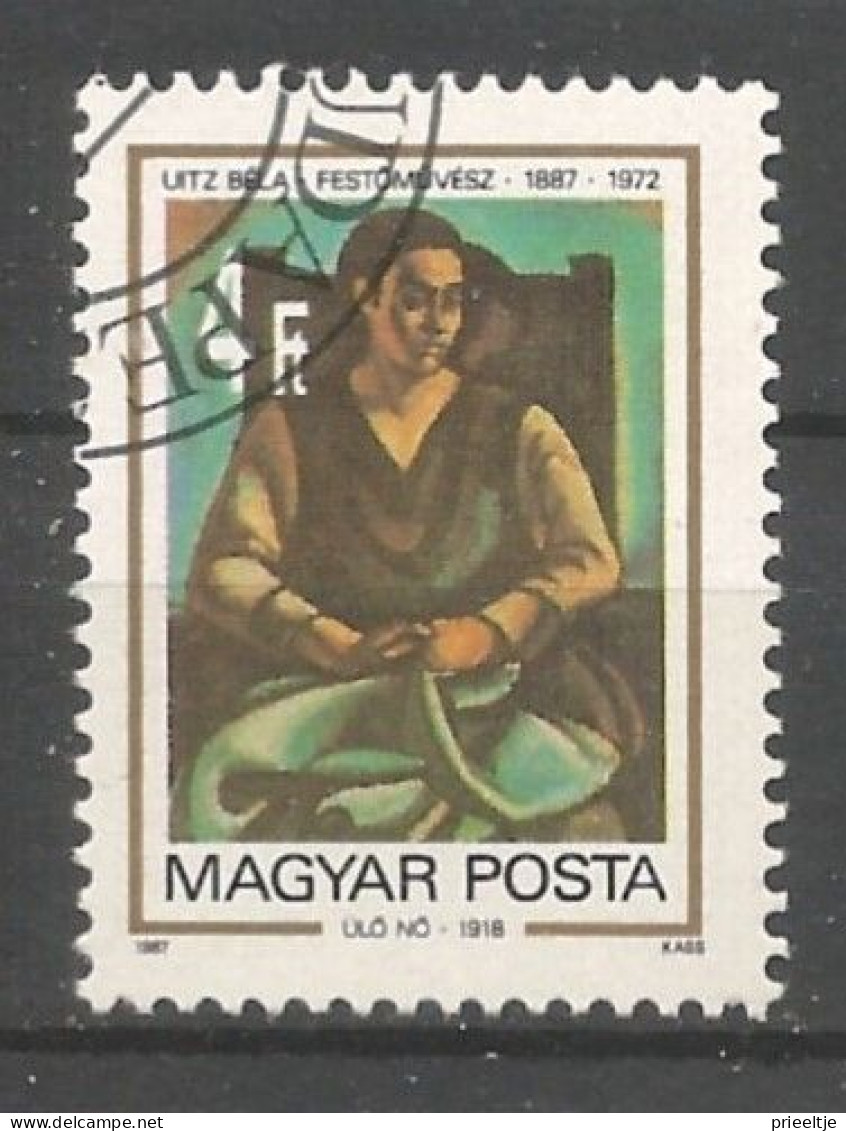 Hungary 1987 Painter Bela Uitz Centenary Y.T. 3093 (0) - Used Stamps