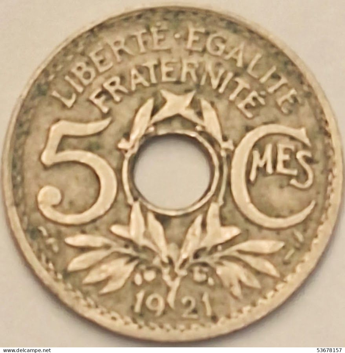 France - 5 Centimes 1921, KM# 875 (#3968) - 5 Centimes