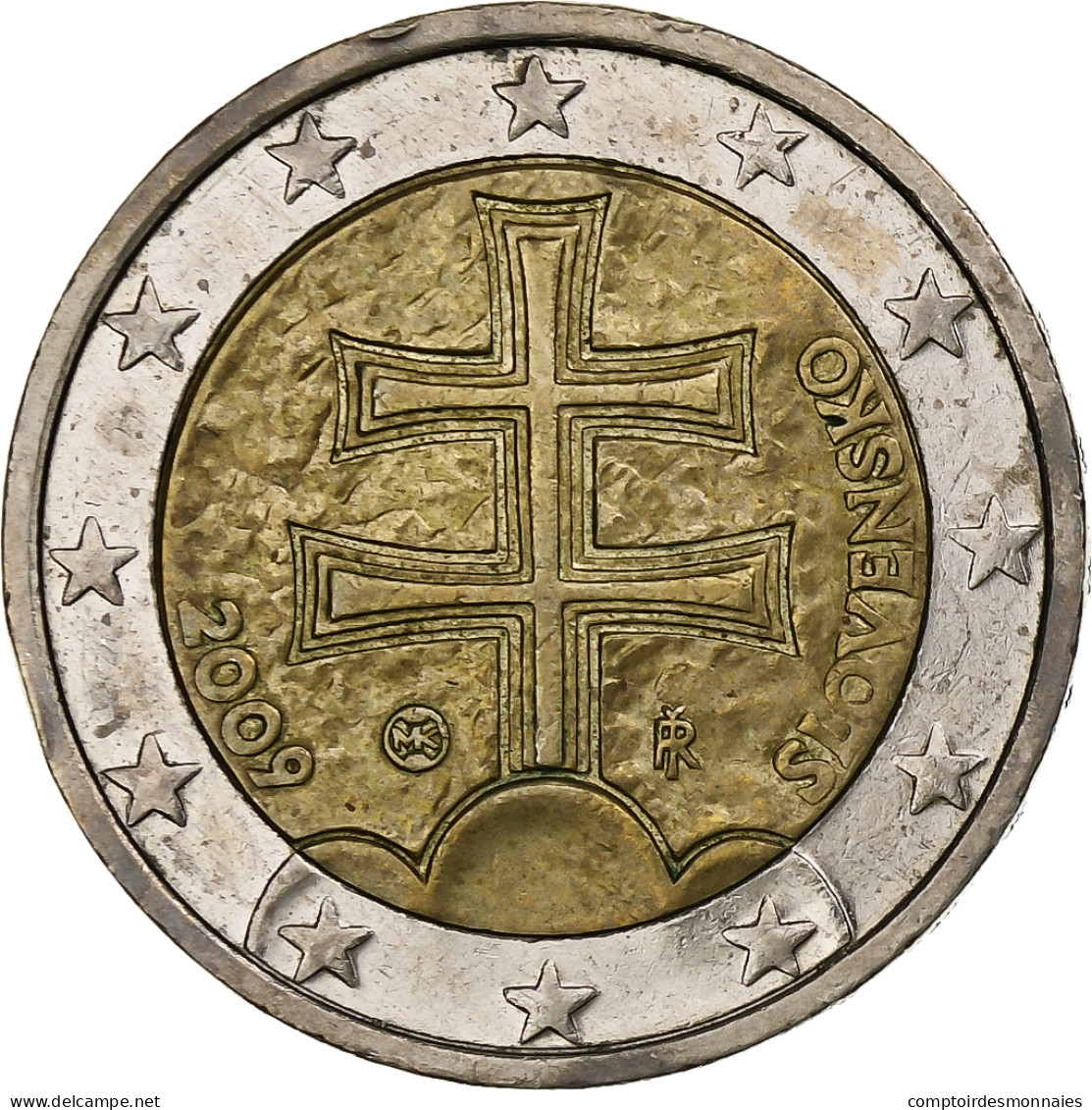 Slovaquie, 2 Euro, 2009, Kremnica, TTB, Bimétallique, KM:102 - Slovacchia