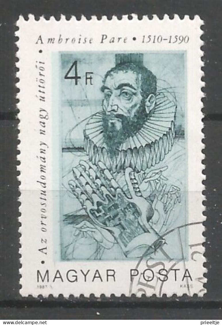 Hungary 1987 Pioneers Of Medicin Y.T. 3098 (0) - Used Stamps