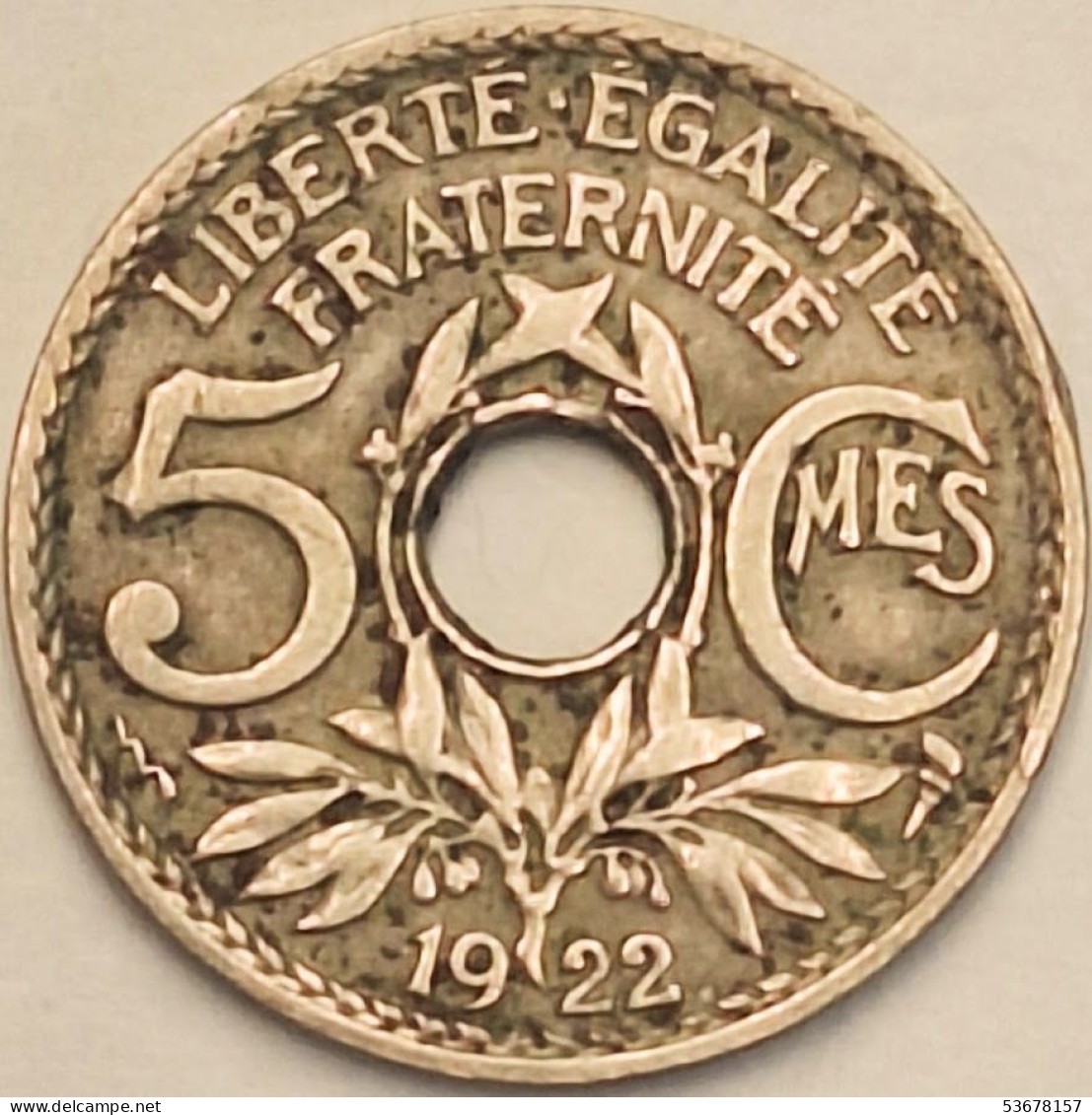 France - 5 Centimes 1922, KM# 875 (#3969) - 5 Centimes