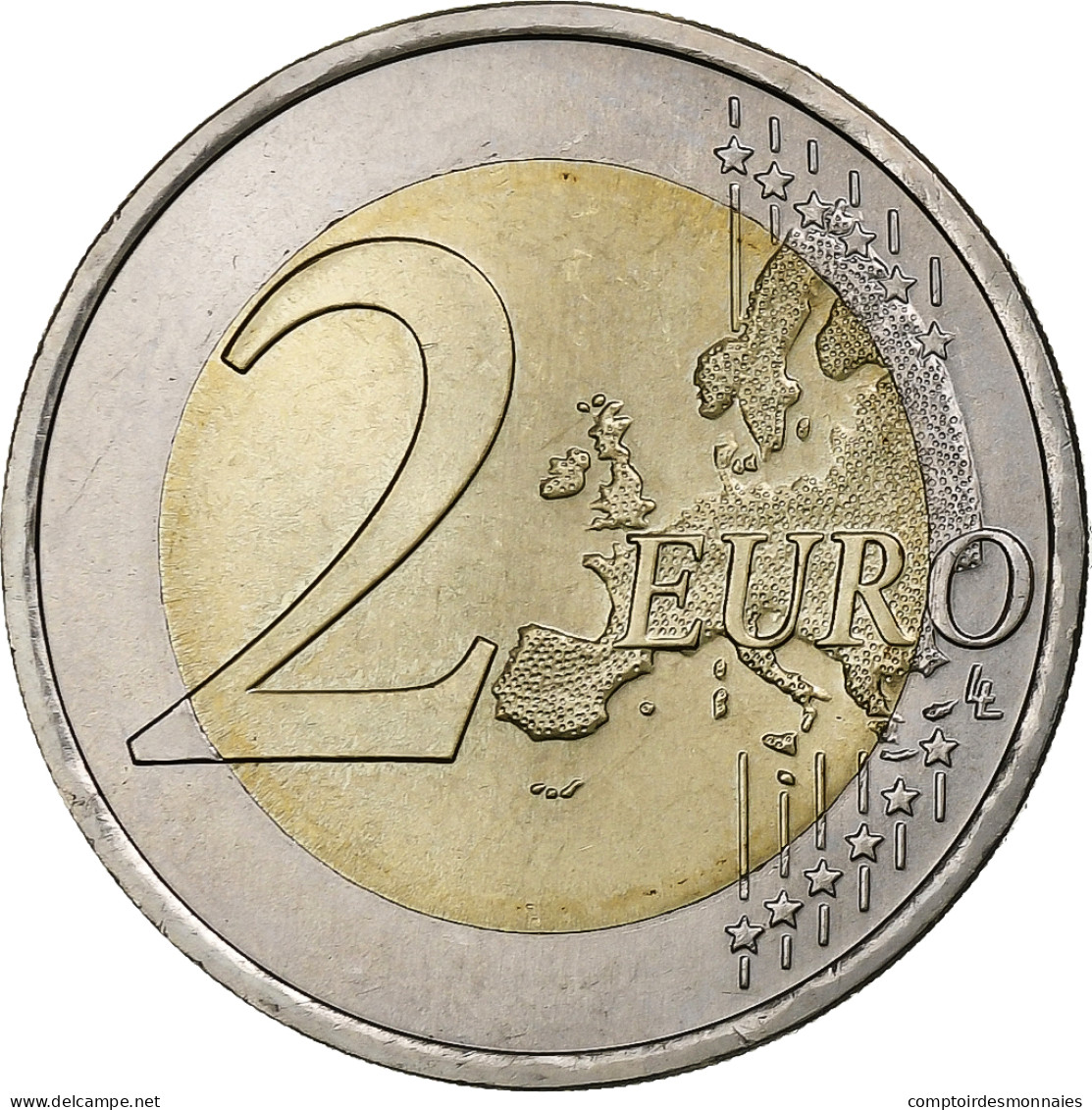 Portugal, 2 Euro, European Union President, 2007, Lisbonne, SUP, Bimétallique - Portugal