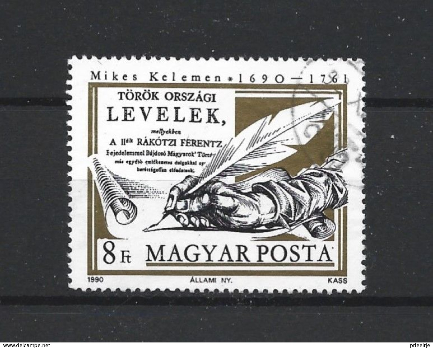 Hungary 1990 Kelemen Mides Tricentenary Y.T. 3279 (0) - Used Stamps