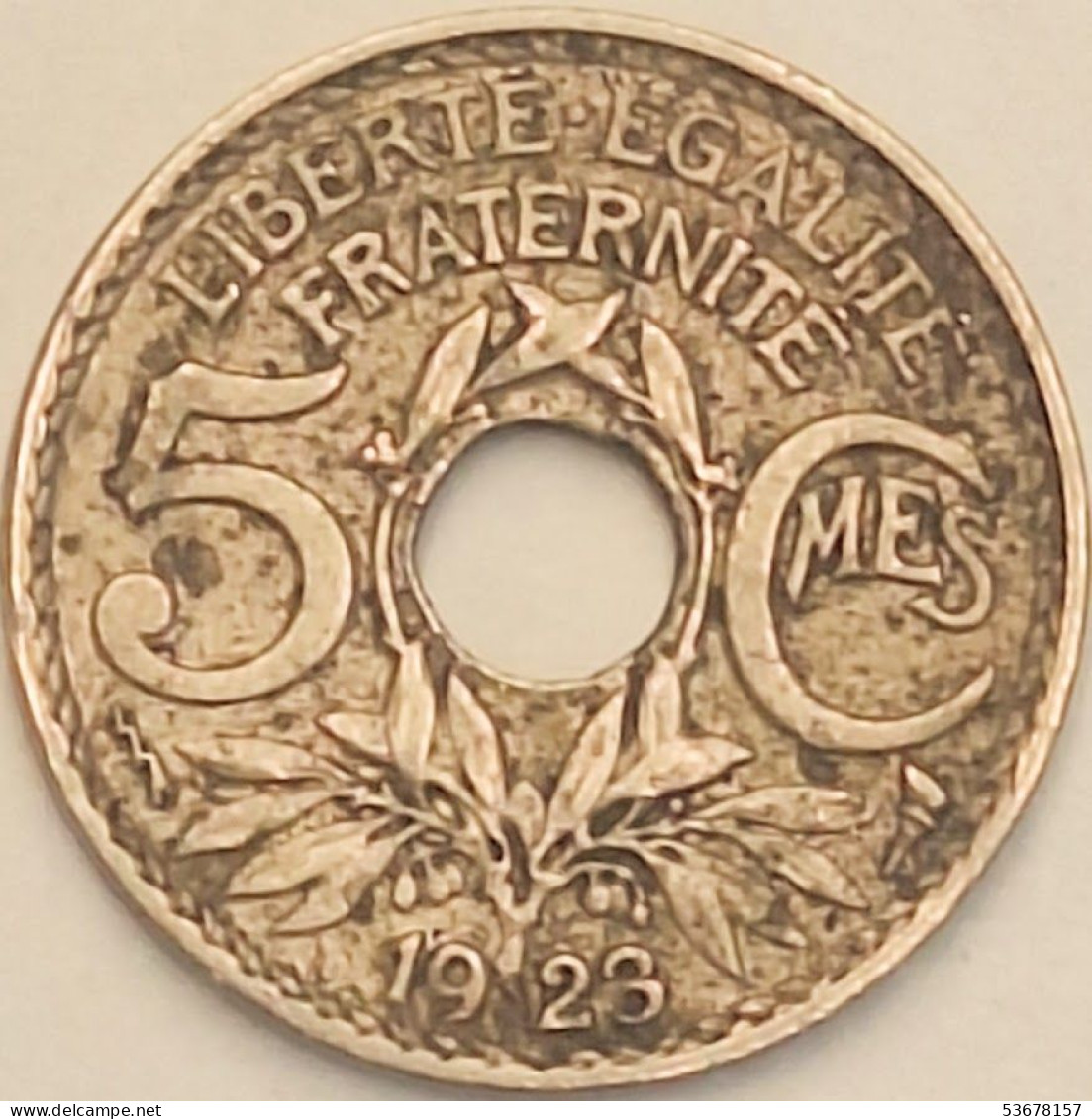 France - 5 Centimes 1923, KM# 875 (#3970) - 5 Centimes