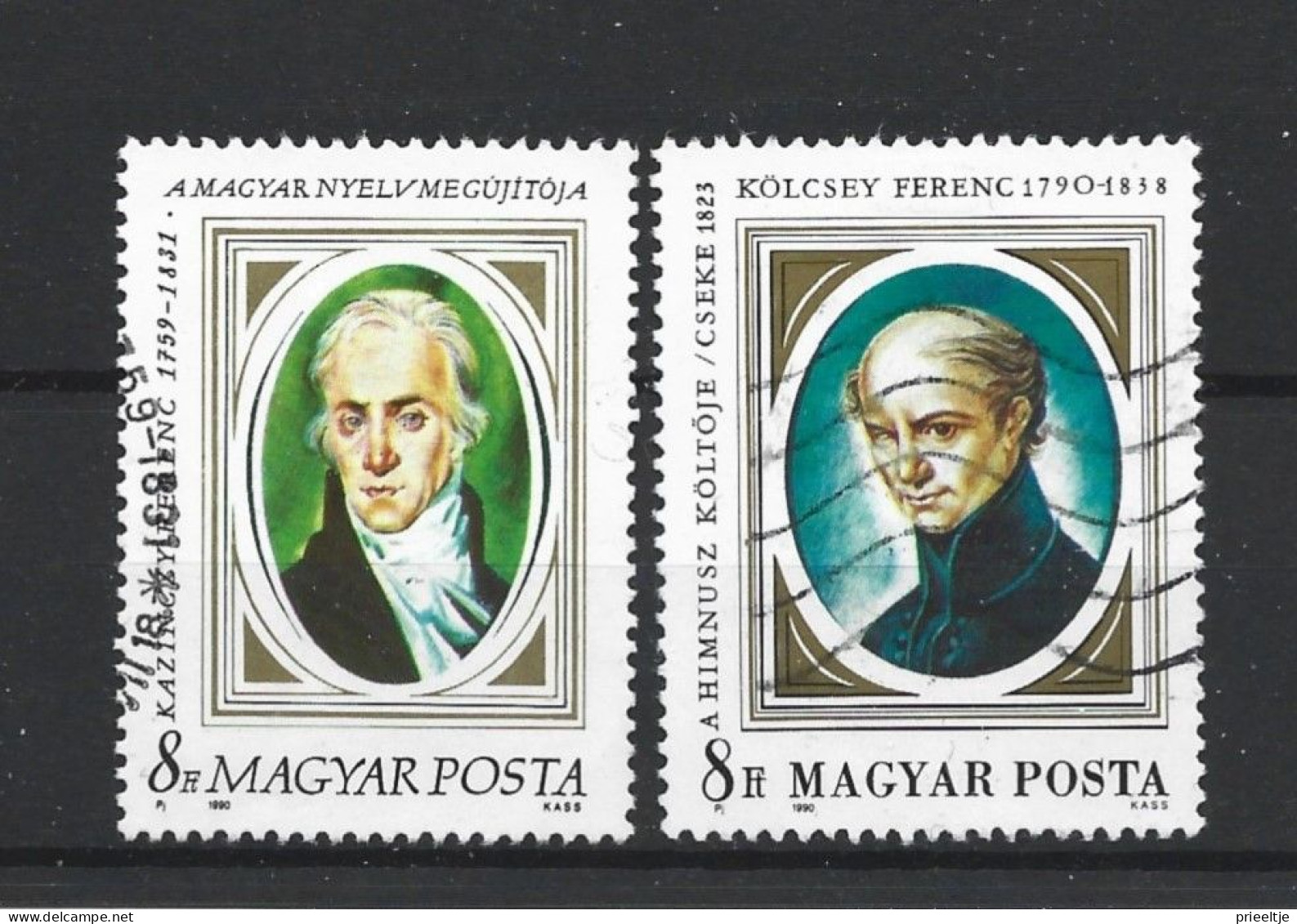 Hungary 1990 Famous Persons Y.T. 3282/3283 (0) - Used Stamps