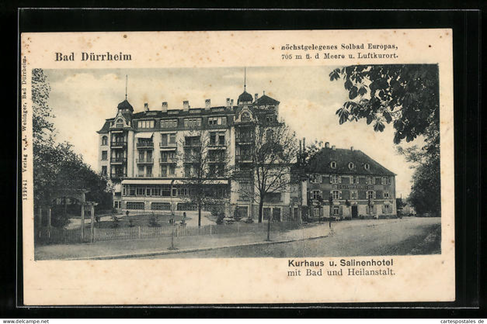 AK Bad Dürrheim, Kurhaus U. Salinenhotel Mit Bad Und Heilanstalt  - Bad Duerrheim