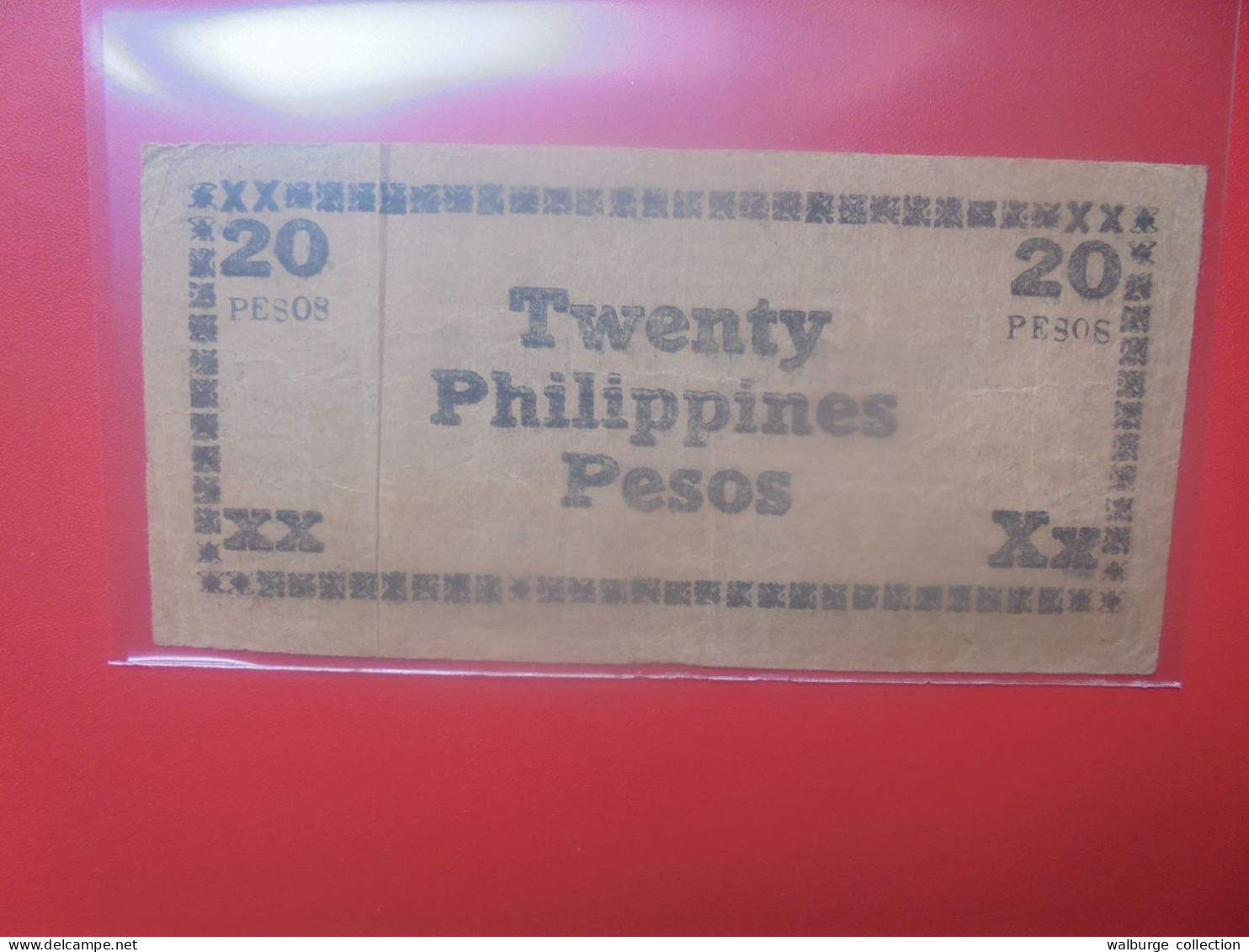 PHILIPPINES (BILLET D'URGENCE) 20 PESOS 1944 Circuler (B.33) - Filippijnen