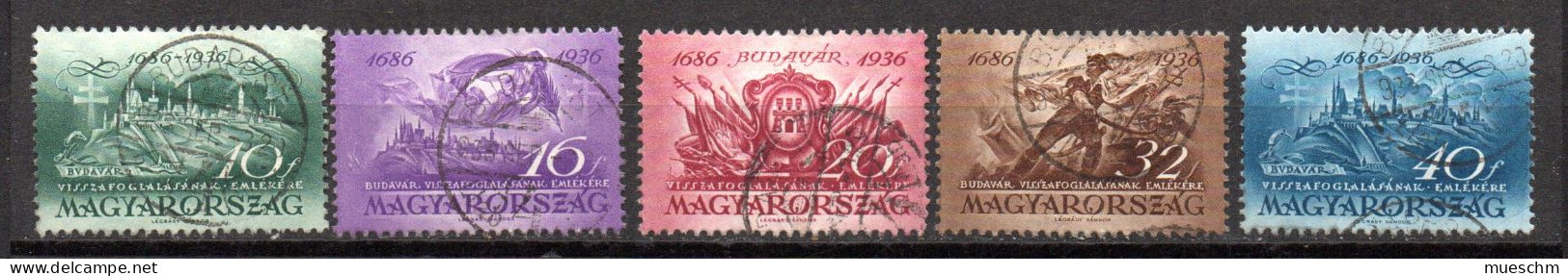 Ungarn, 1936, Satz "250.Jahrtestag.." MiNr.538-542, Gest. (19446E) - Gebraucht