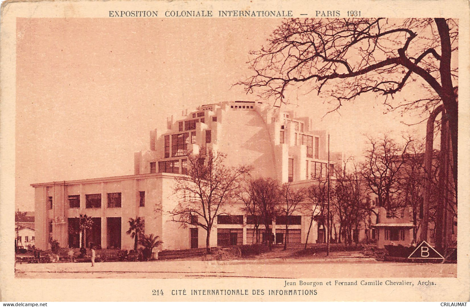 75-PARIS EXPOSITION COLONIALE INTERNATIONALE 1931 CITE DES INFORMATIONS-N°T2924-B/0175 - Ausstellungen