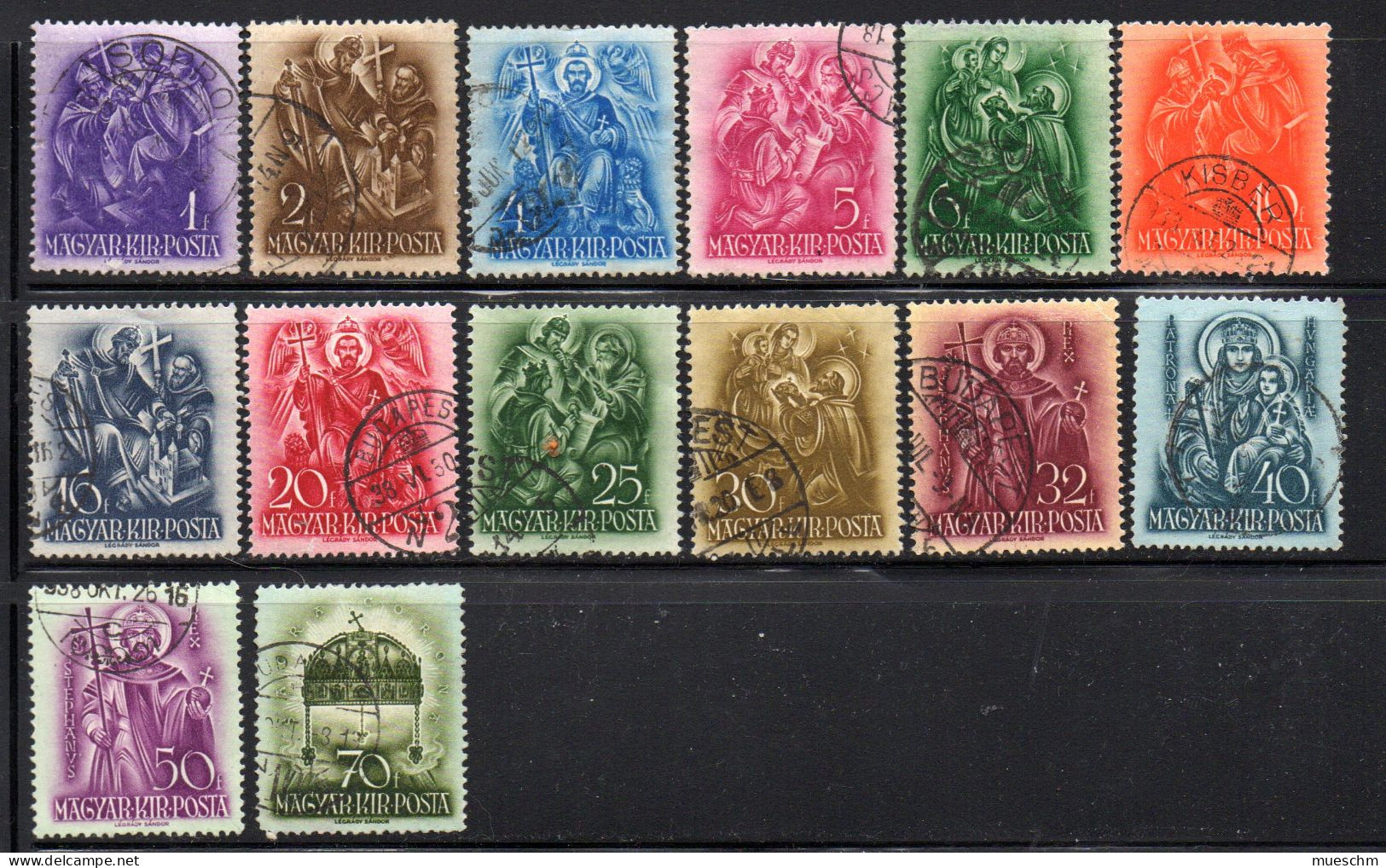 Ungarn, 1938, Satz "900. Todestag…", MiNr.551-564, Gest. (19447E) - Used Stamps