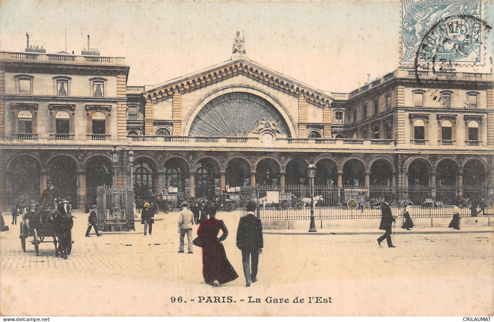 75-PARIS GARE DE L EST-N°T2924-F/0157 - Pariser Métro, Bahnhöfe