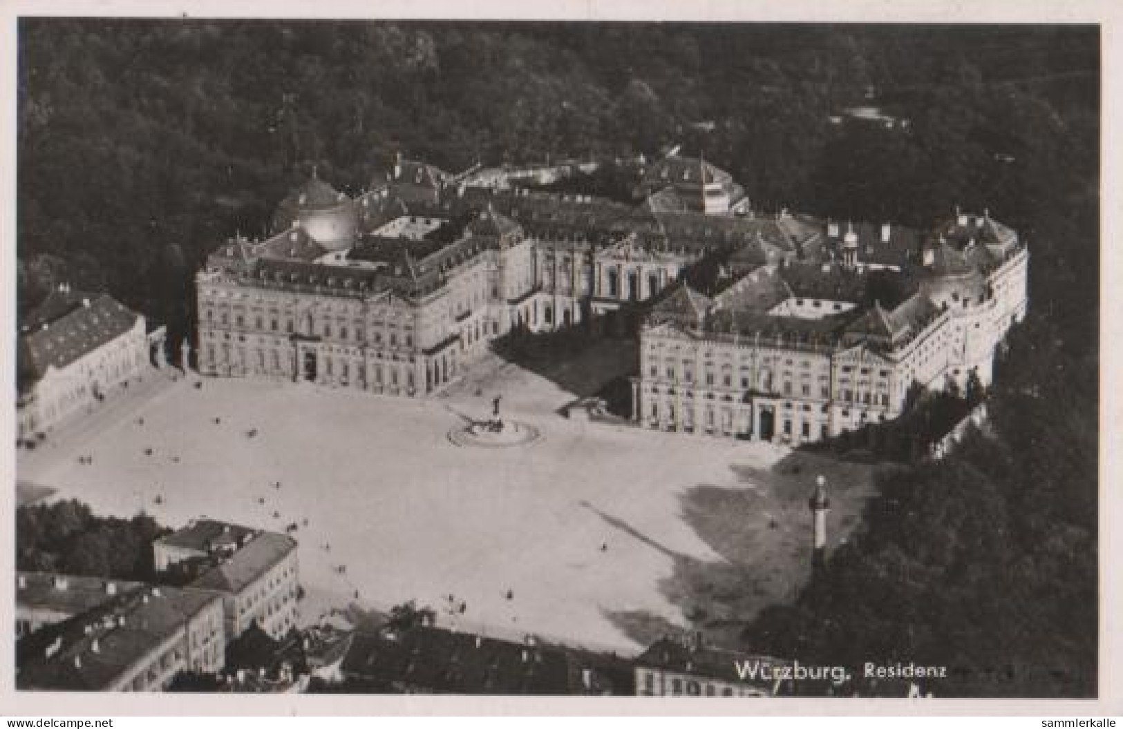 13487 - Würzburg - Wrzburg Residenz - Luftbild - 1952 - Wuerzburg