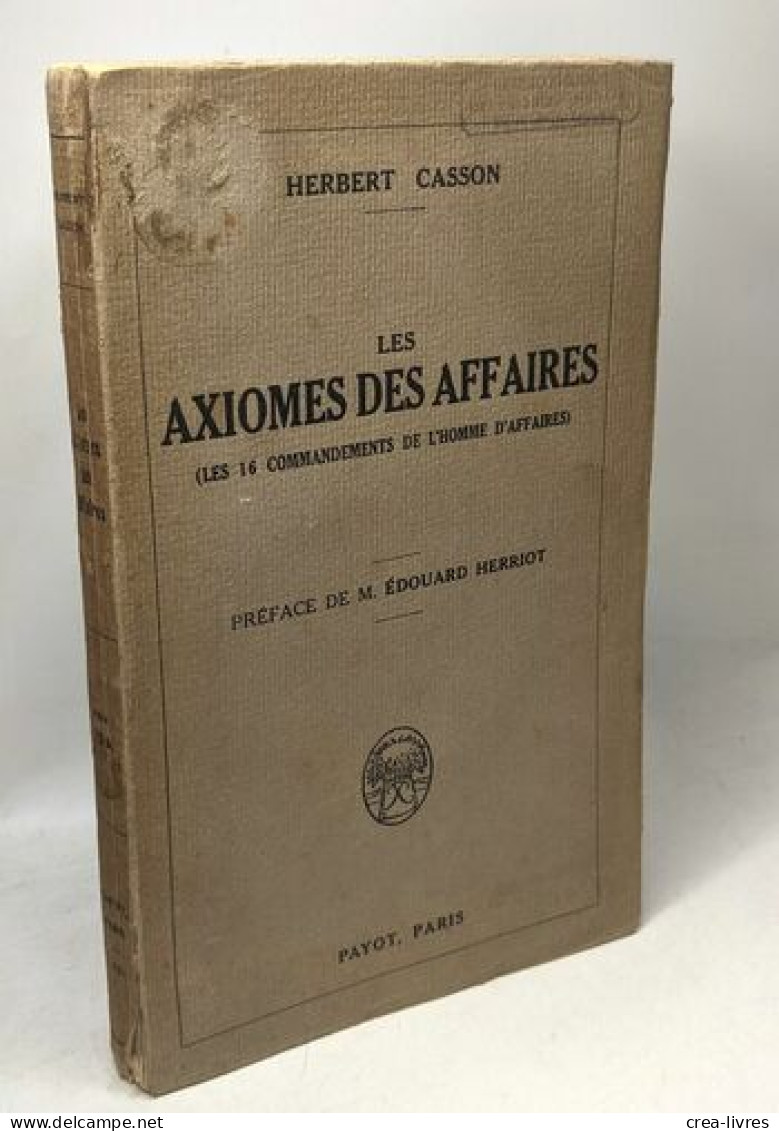 Les Axiomes Des Affaires (les 16 Commandements De L'homme D'affaires) - Economie