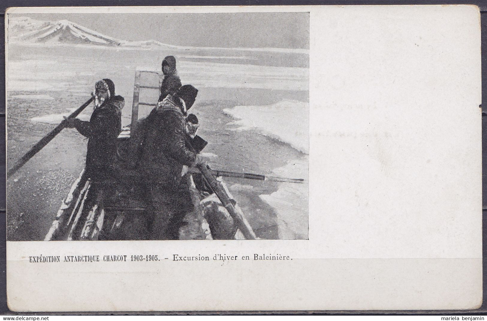 Carte Postale CP Expédition Antarctique Charcot 1903-1905 / Excursion D'hiver En Baleinière - Non Circulée // Tad605 - Covers & Documents